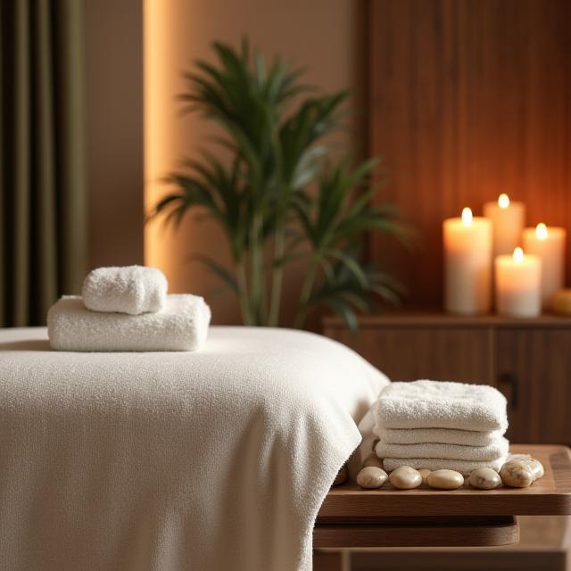 Luxury massage therapy room at Urban Sanctuary Spa